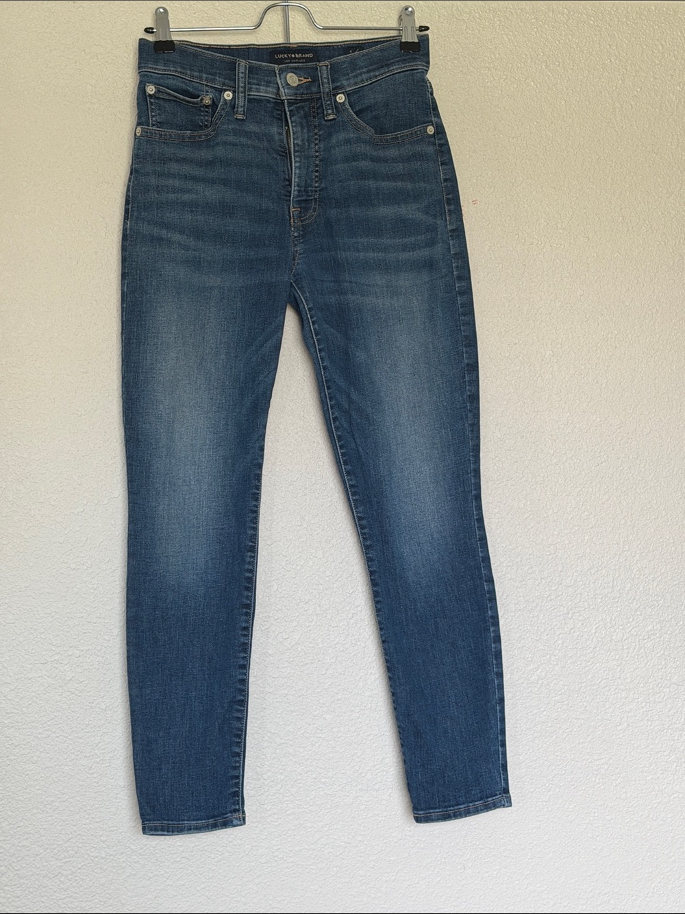 Lucky Brand Women's Medium Blue High-Rise Skinny Jeans